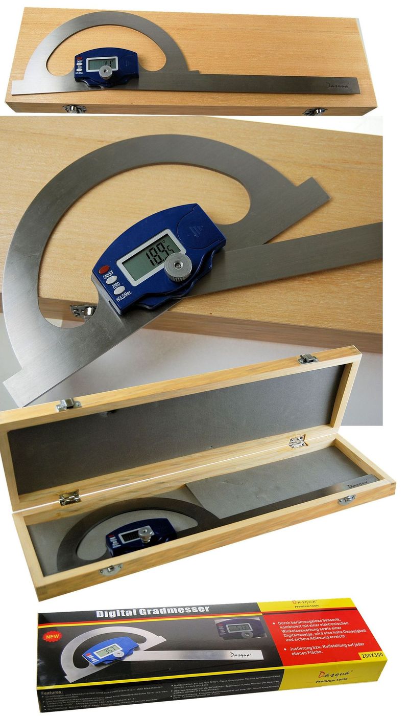 Dasqua Digital Protractor Large Chronos Engineering Supplies