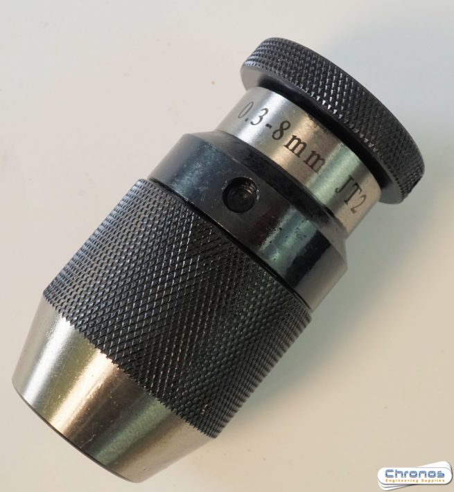 High Quality Precision Keyless Drill Chuck 0.3 - 8mm on an R8  Arbor - Image 2