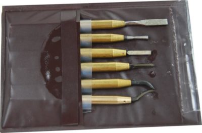 SET OF 6 MINIATURE DEBURRING & SCRAPING TOOLS