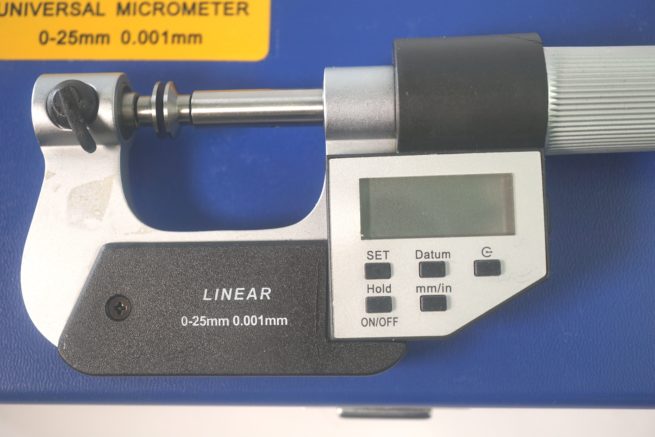 Linear Tools 50-860-001 Electronic IP54 Splash Proof Universal Multi Anvil Micrometer 0-25mm / 0-1 inch DIN 863-SORRY OUT OF STOCK - Image 5