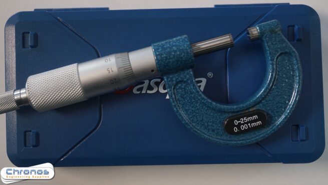 Dasqua 0-25mm x 0.001mm Outside Micrometer - Image 3