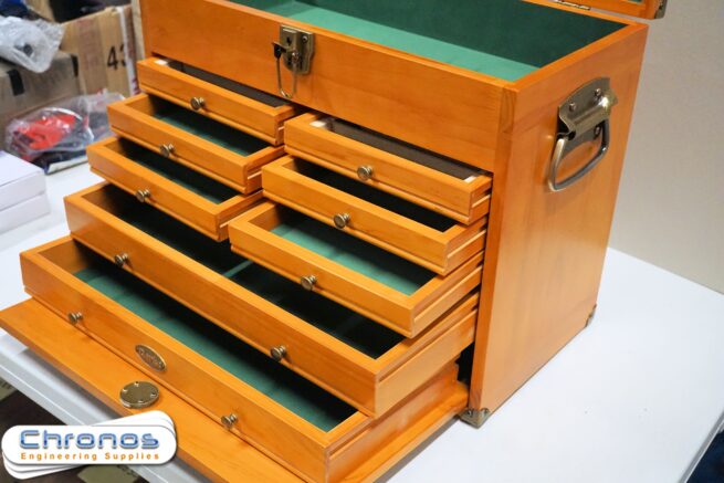 Traditional 8 Drawer Wooden Machinists Tool Chest - Image 8