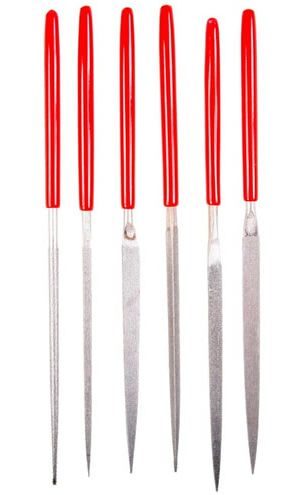 Eze-lap Model 600 Coarse Grit Diamond Needle File Set (250 Grit)