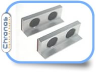 Fibre, Aluminium and Rubber Faced Soft Magnetic Vice Jaws