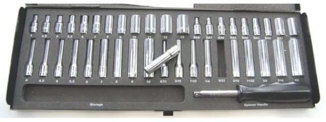 41pc BA  AF  MM Socket Set