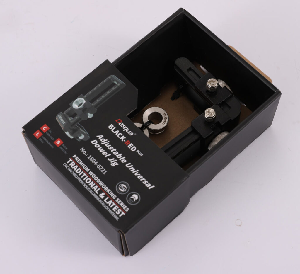 Dasqua BlackRed Plus Adjustable Universal Dowel Jig Metric Chronos