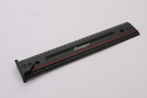 Dasqua Black-Red Plus Measuring Ruler with Hook-Stop 12″ / 300 mm 1804-6991
