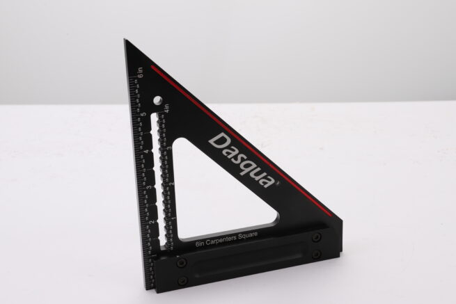 Dasqua Black-Red 6 Inch Precision Carpenters Square 1804-5883 - Image 6