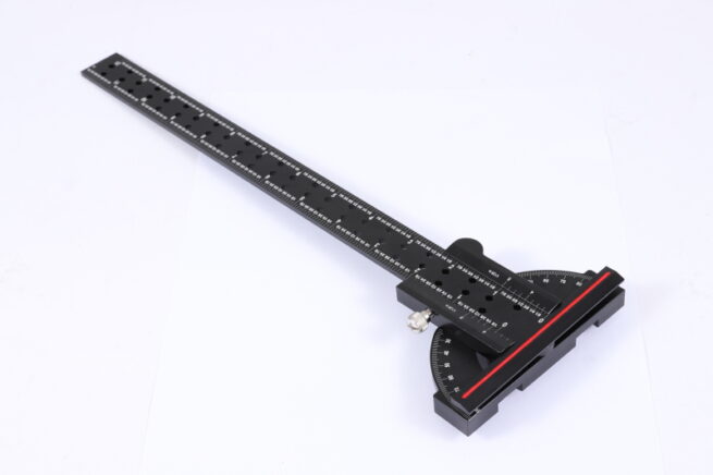 Dasqua Black-Red Plus Multi Rotary Measuring Ruler 12" Imperial  1804-6113