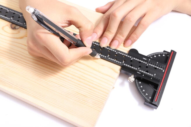 Dasqua Black-Red Plus Multi Rotary Measuring Ruler 12" Imperial  1804-6113 - Image 5