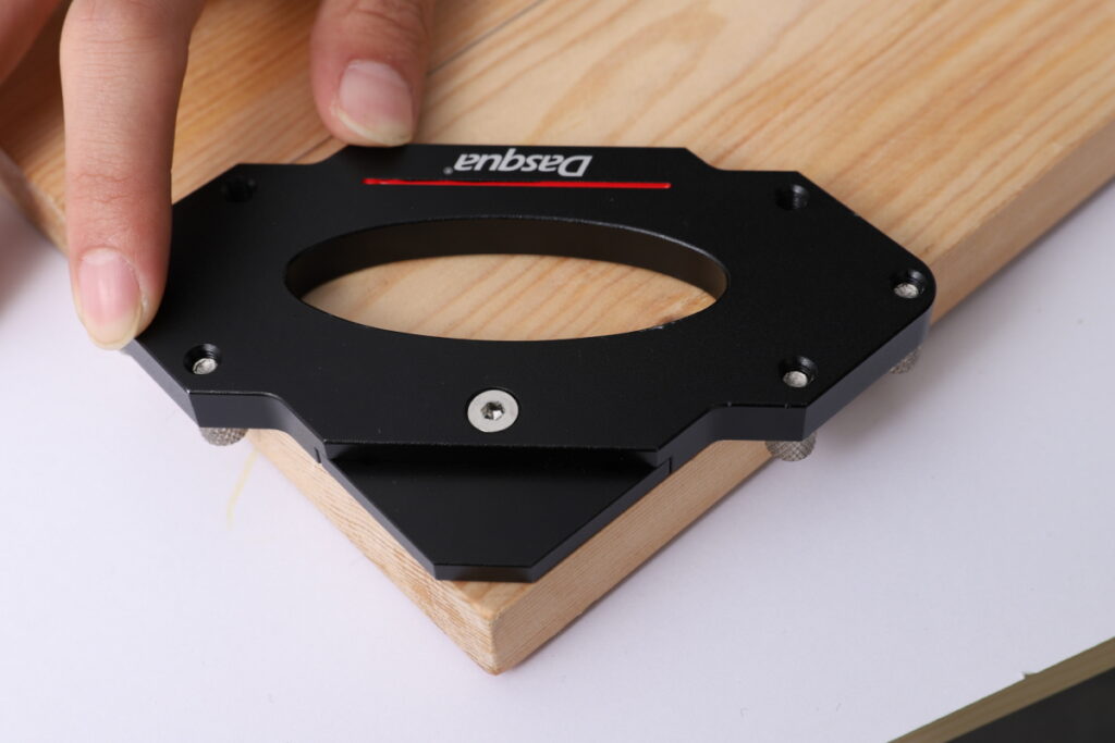 Dasqua Black-Red Plus Chamfer Corners Template Metric 1804-5116 - Image 7