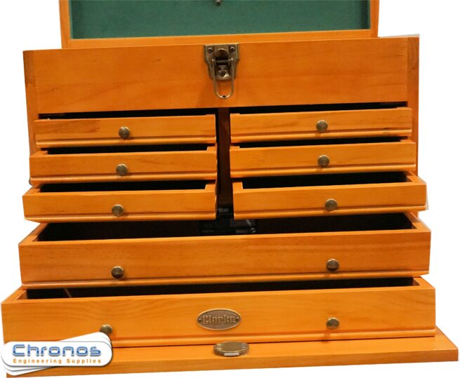 Traditional 8 Drawer Wooden Machinists Tool Chest - Image 10