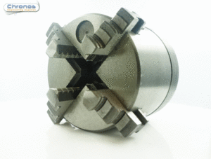 SCT brand 80mm 4 Jaw Self centring Chuck threaded 1 1/8 x 12 tpi compatible with Myford ML7 etc