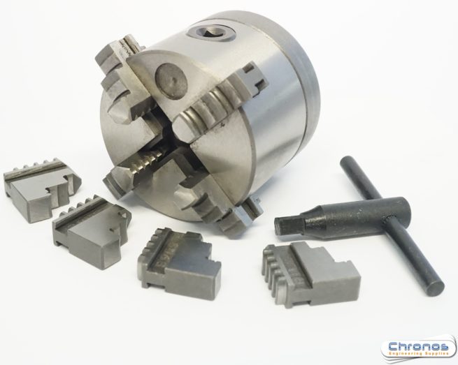 SCT brand 80mm 4 Jaw Self centring Chuck threaded 1 1/8 x 12 tpi compatible with Myford ML7 etc - Image 5