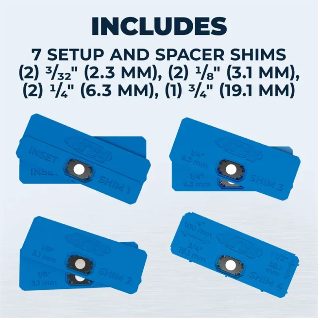 Kreg Setup and Spacer Shims
