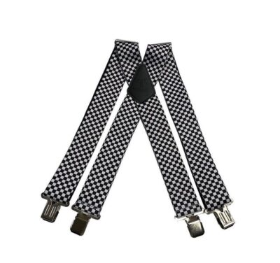Tomahawk Work Braces - Checkers Black / White