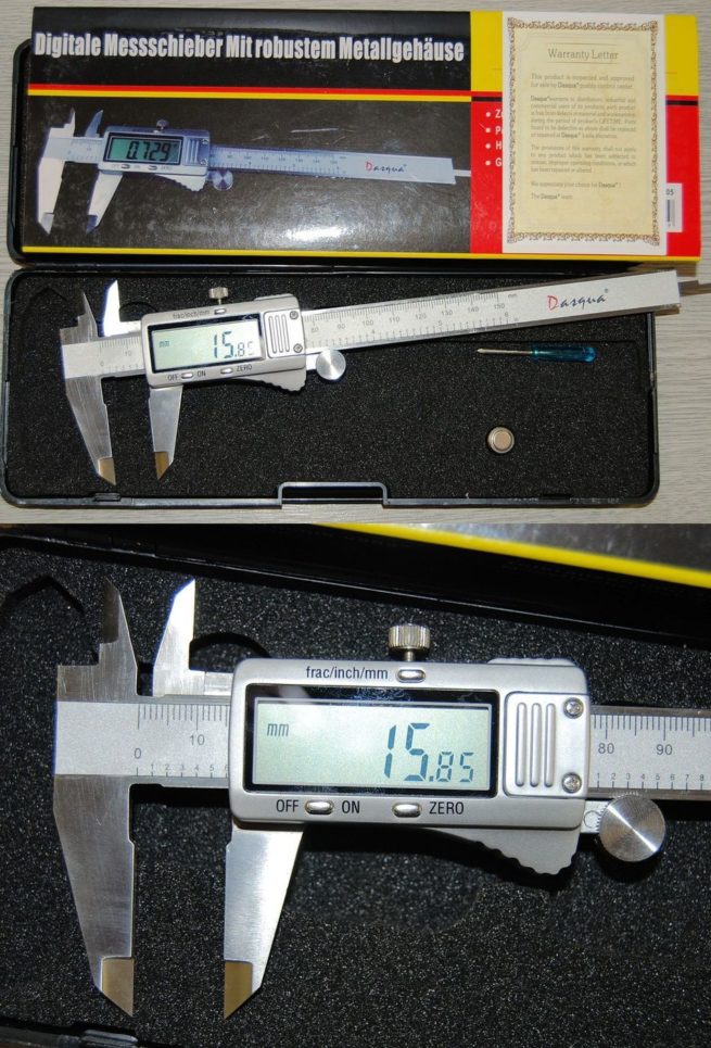 Dasqua Big Screen Digital Caliper 0-150 mm / 0-6" Metal Housing      SORRY OUT OF STOCK