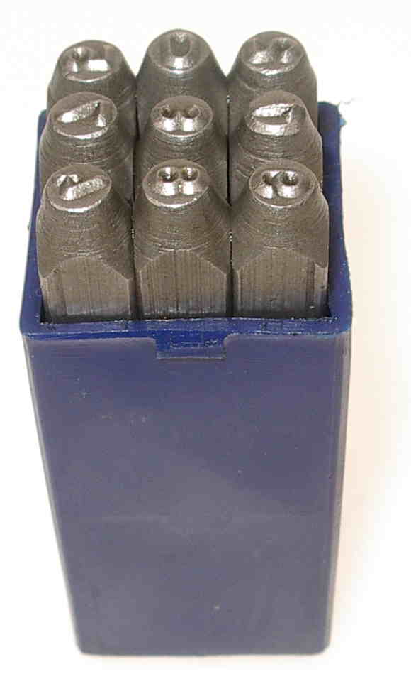 1/8 Number Punch Set