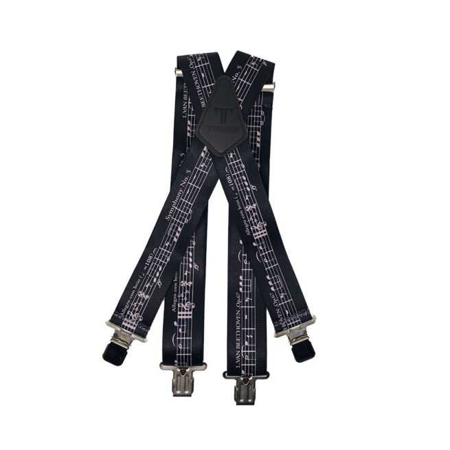 Tomahawk Work Braces -Music Notes Black - Image 2