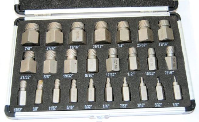 25 PC Multi Spline Screw Extractor Set