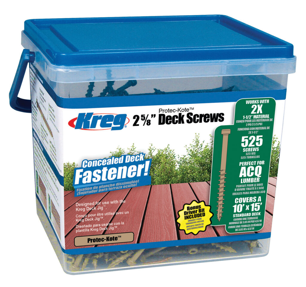 Kreg SDK-C262W-525 67mm Pn Hd Deck Screws 525pk