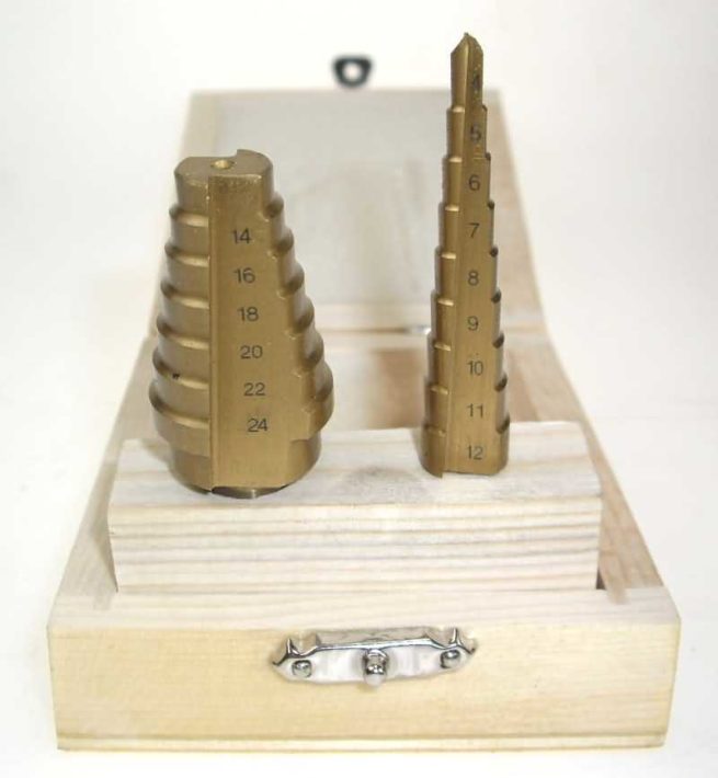 2 pc TiN Coated HSS Step Drill Set