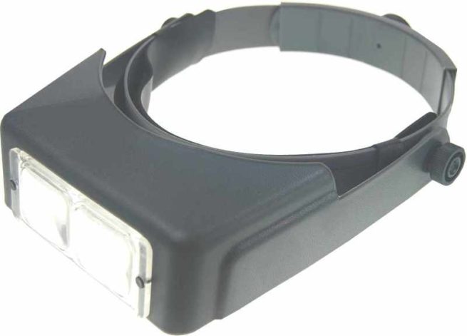 5 X Headband Magnifier with GLASS Lens