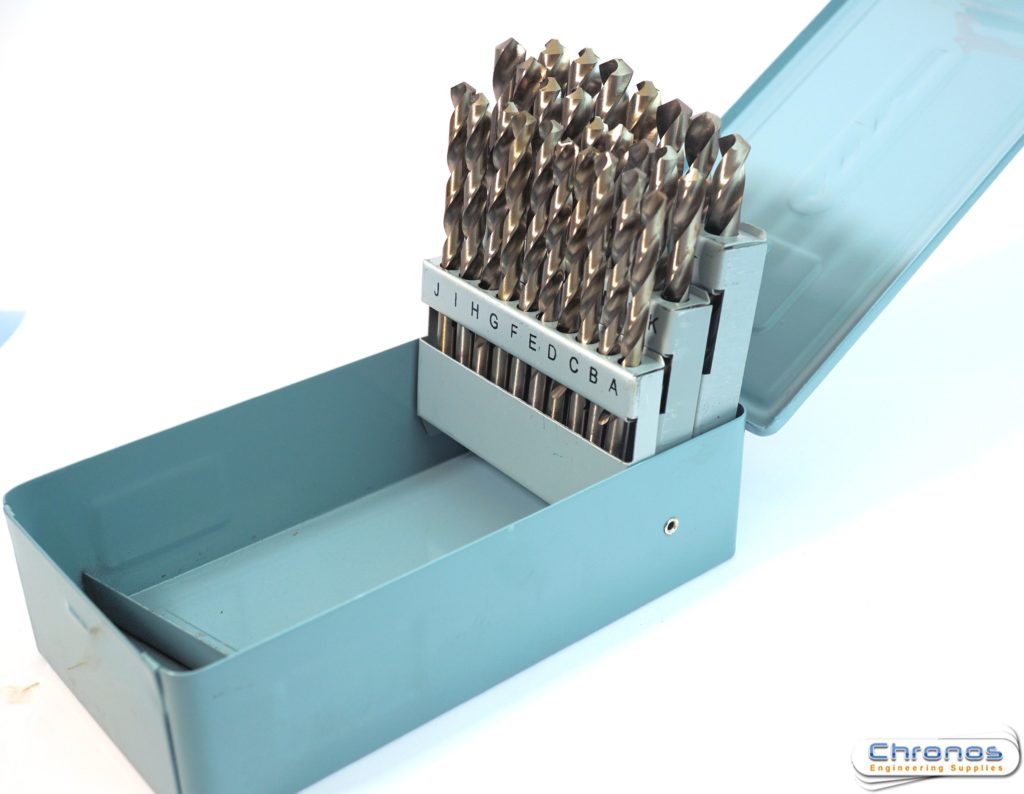 HSS Drill Set 26 pc Letter Drills A Z Chronos Engineering Supplies