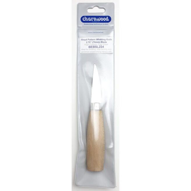 Beber BEBSL234 Sloyd Pattern 2.75″ Blade Whittling Knife