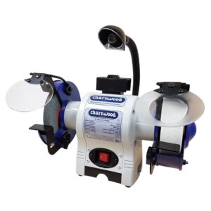 Charnwood BG6 6″ Bench Grinder, 20mm Grey Stone, 40mm White Stone