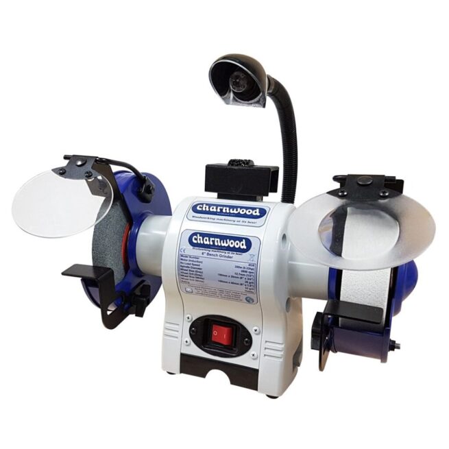 Charnwood BG6 6″ Bench Grinder, 20mm Grey Stone, 40mm White Stone - Image 7