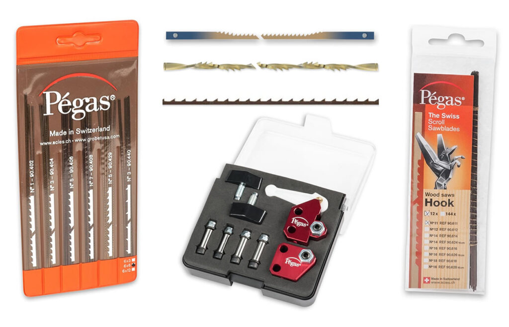 Pégas scroll saw blades