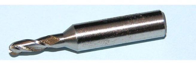 4 mm Metric Ball Nose FC3 Cutter Minimill