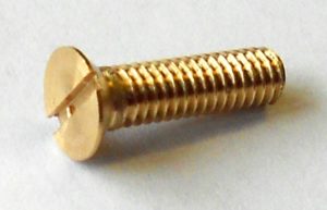 1 Pack of 20 Brass Countersunk Head Screws 12 BA x 3/8