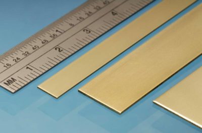 Albion Alloys Brass Strip 1/4 x 0.025" x 305 mm Long - Pack 4