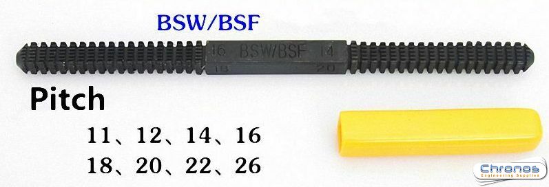 RDGTOOLS BSW CLEAN DAMAGED THREADS 11-26 TPI BSF THREAD RESTORATION FILE 