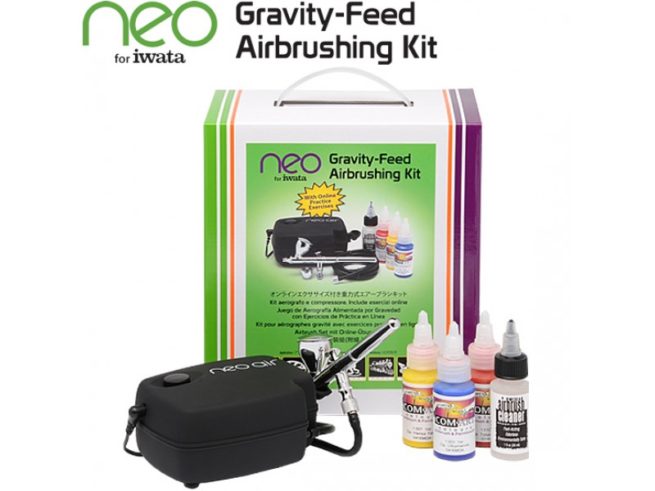 Neo for Iwata Gravity-Feed Airbrushing Kit