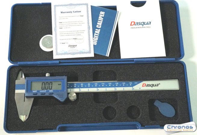 Dasqua Digital Caliper 0-150mm / 0-6 inch / 1/128 inch with Fractions - 1804-1065 - Image 4