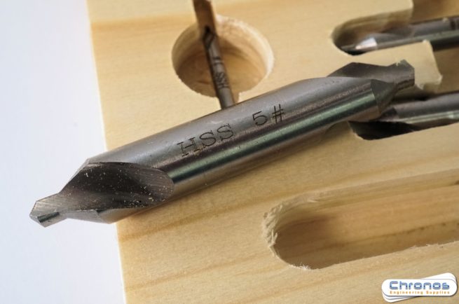 Set of 5 HSS Centre Drills in Wooden Box- sorry out of stock - Image 4
