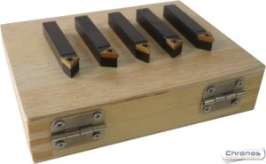 Economy Set of 5 Indexable Lathe Tools 5/16 Square Shank