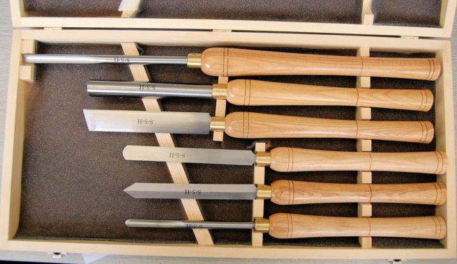 Set of 6 Quality HSS Wood Turning Chisels