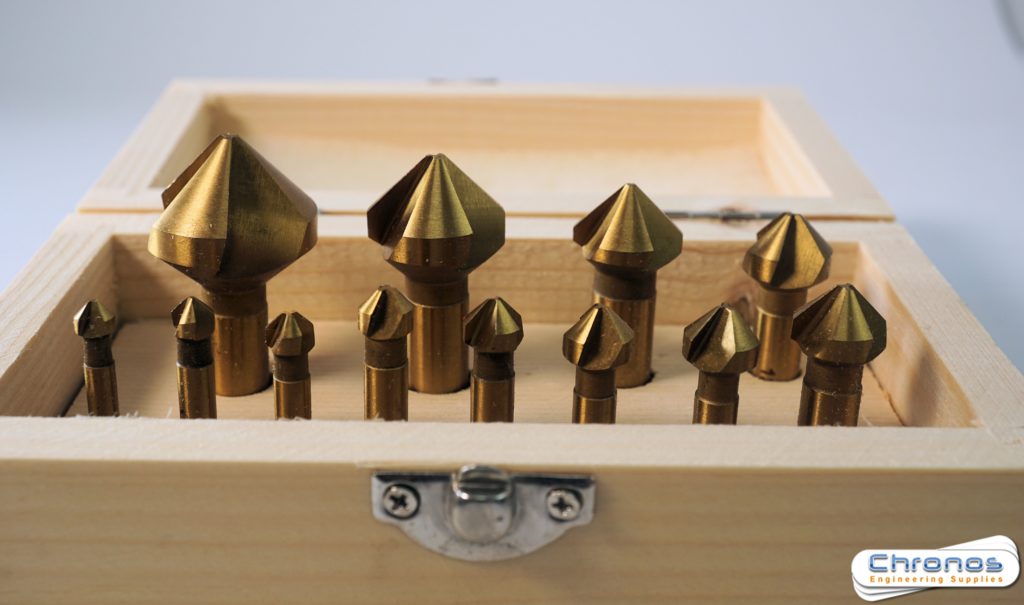 Set OF 12 HSS TIN Coated COUNTERSINKS- SORRY OUT OF STOCK - Image 2