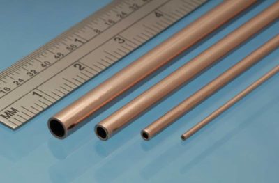 Albion Alloys Copper Tube Round  1.0 mm OD  x 0.5 mm ID x 0.25 Wall -  Pack of 4