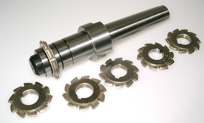 Set of 6 Gear Cutters with 2MT Arbor     SORRY OUT OF STOCK