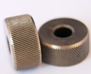 Pair of 3/4 Diameter HSS Knurls Diamond Fine 3/8 wide