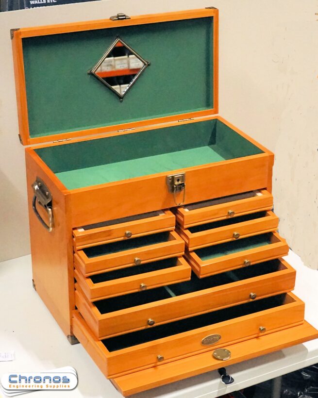 Traditional 8 Drawer Wooden Machinists Tool Chest - Image 4