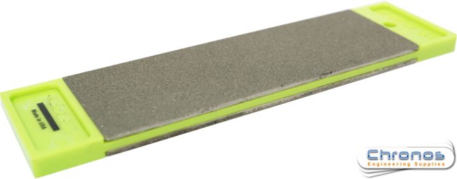 Eze-Lap 2 inch x 6 inch Double-sided Diamond Stone Super Fine Grit (1200) / Medium Grit (400)