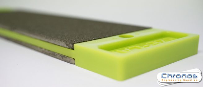 Eze-Lap 2 inch x 6 inch Double-sided Diamond Stone Super Fine Grit (1200) / Medium Grit (400)