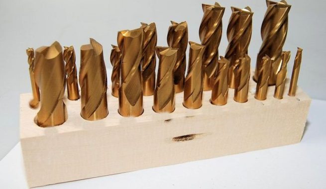 Titanium Coated Milling Cutter Sets Imperial