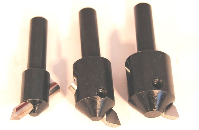 Set of 3 Flycutters 3/8 Shank with Ground Toolbits